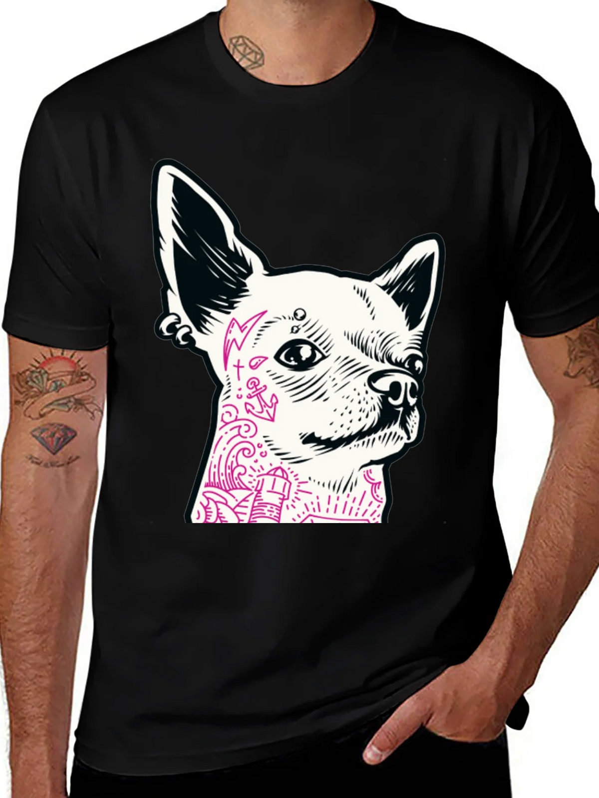 Dog Tattoo Graphic T-Shirt product image 1