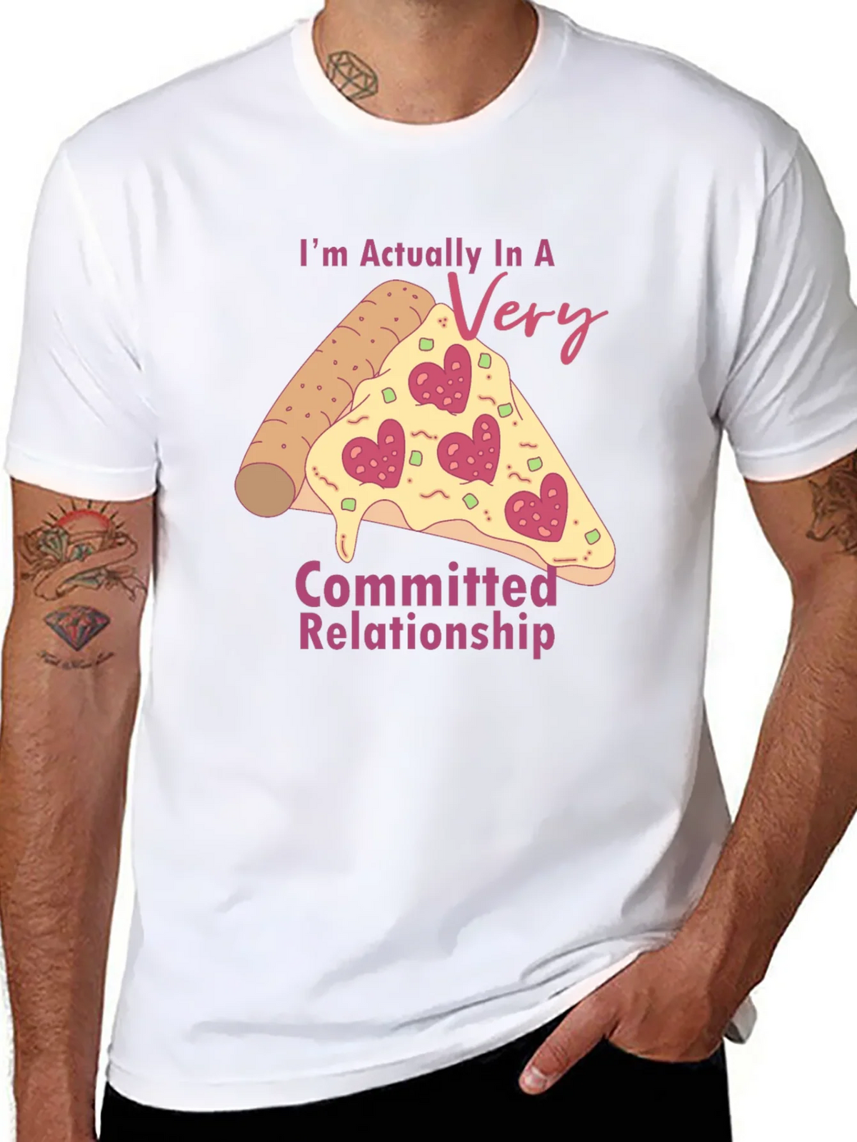 Pizza Lovers Relationship T-Shirt product image 7