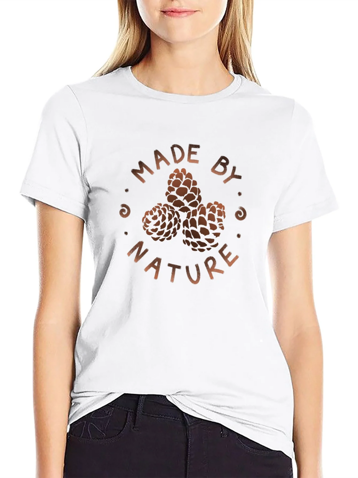 Made by Nature Black Graphic T-Shirt product image 3