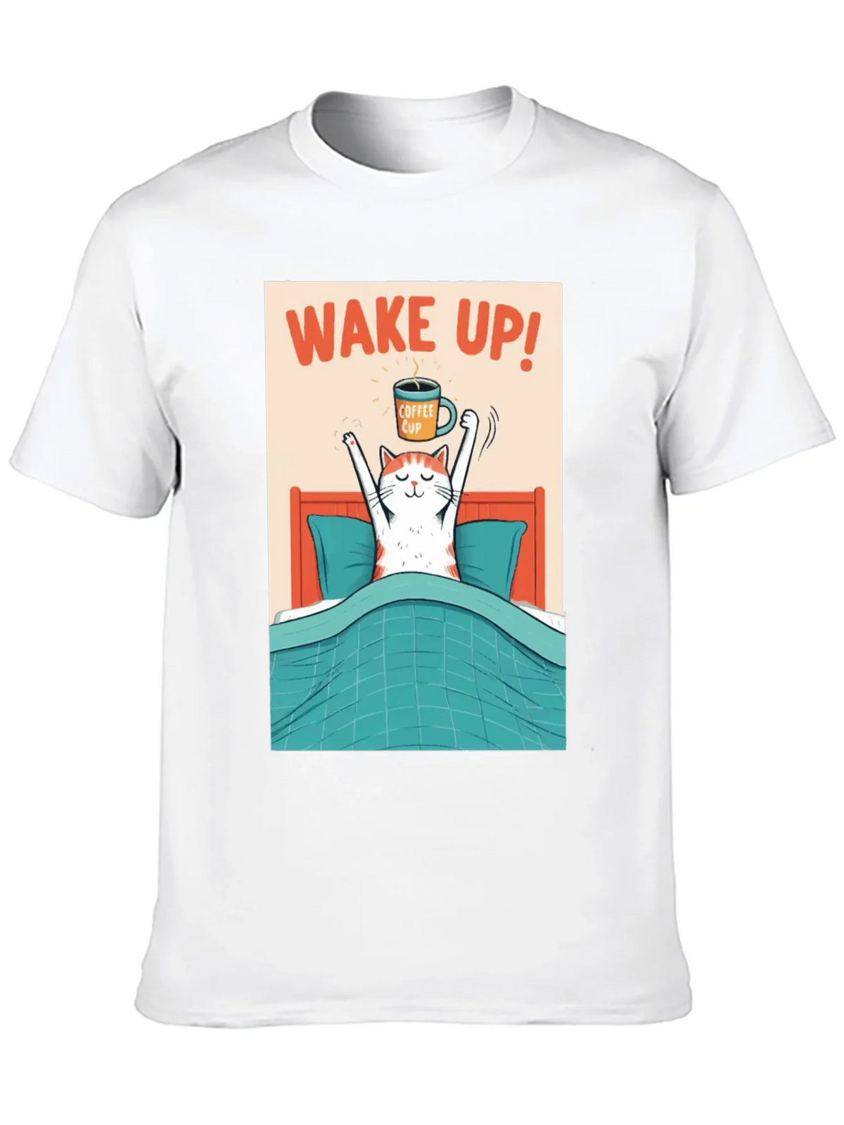 Wake Up Coffee Cat T-Shirt product image 4