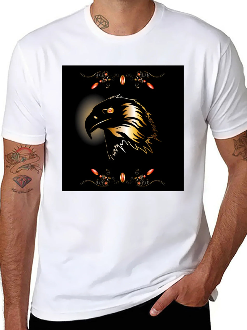 Bold Eagle Graphic Black T-Shirt product image 2