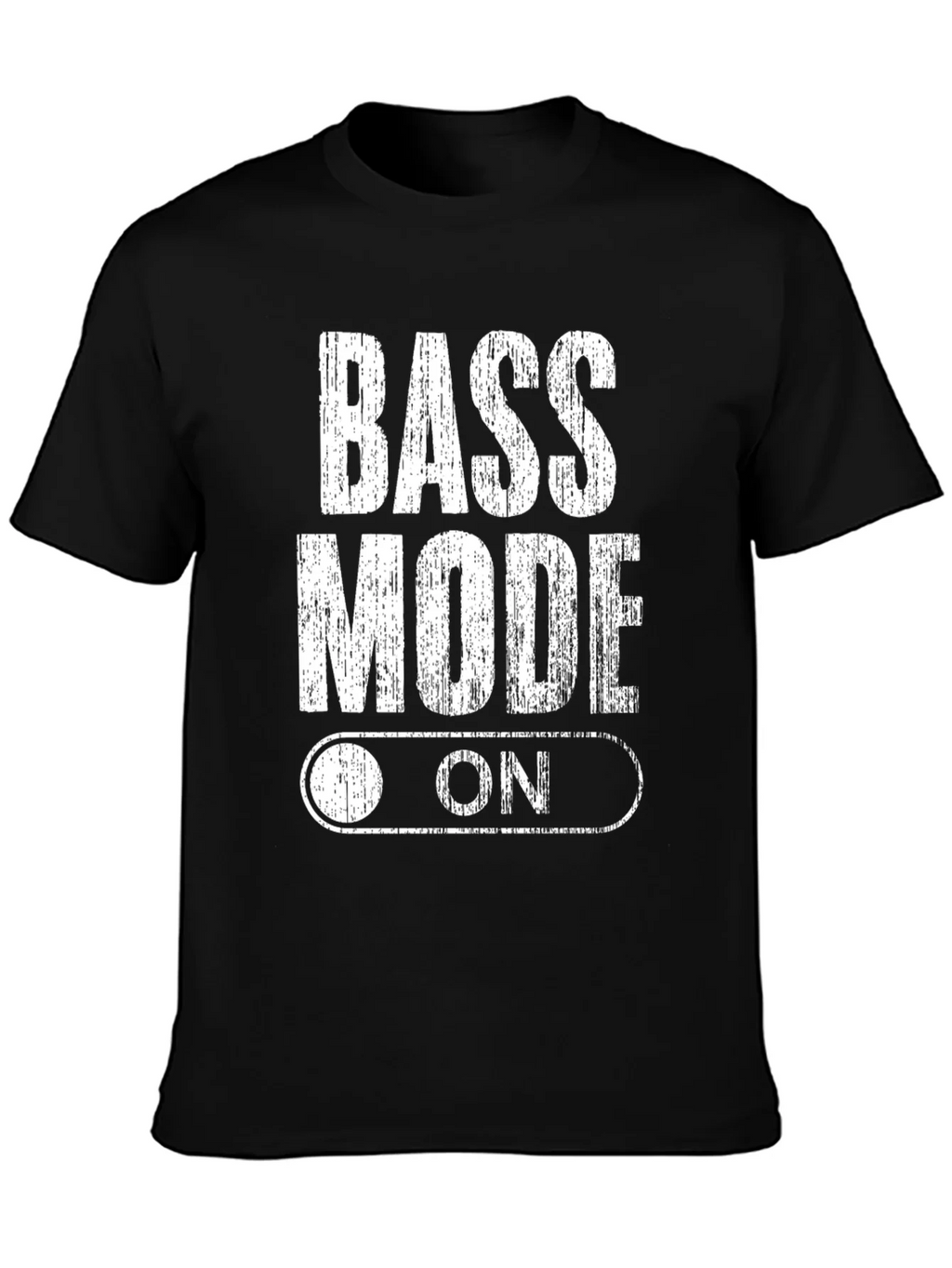 Bass Mode On Black Graphic Tee Shirt product image 2