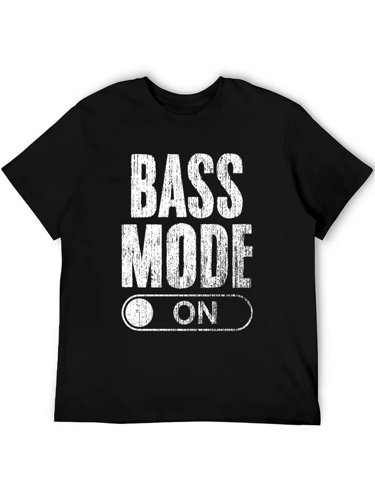 Bass Mode On Black Graphic Tee Shirt product image 3
