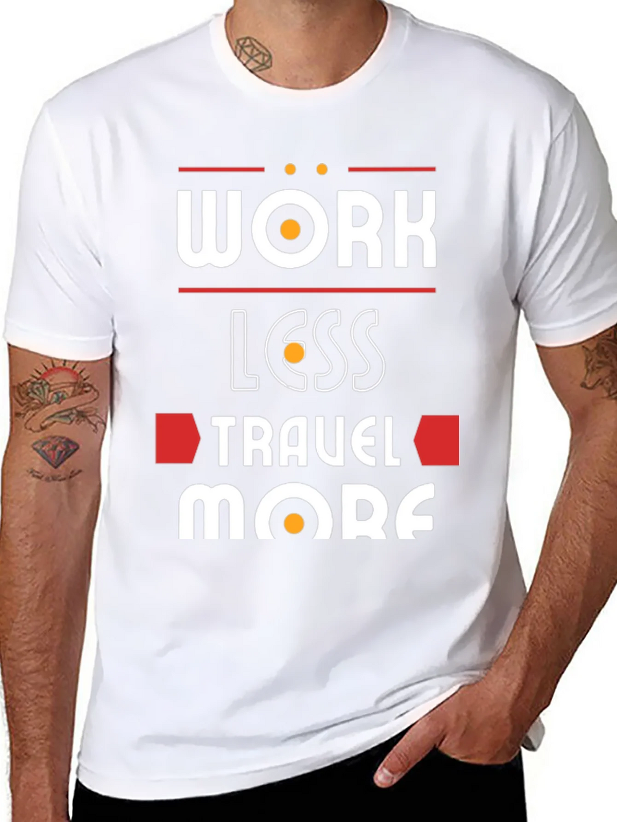 Work Less Travel More Graphic T-Shirt product image 5