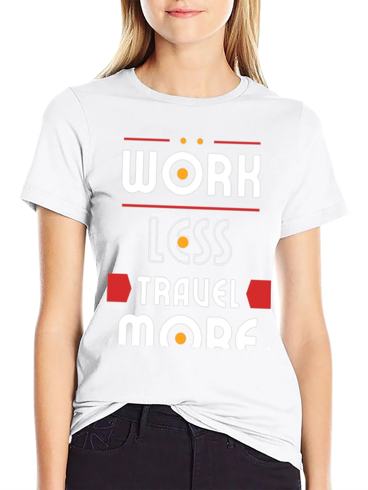 Work Less Travel More Graphic T-Shirt product image 6