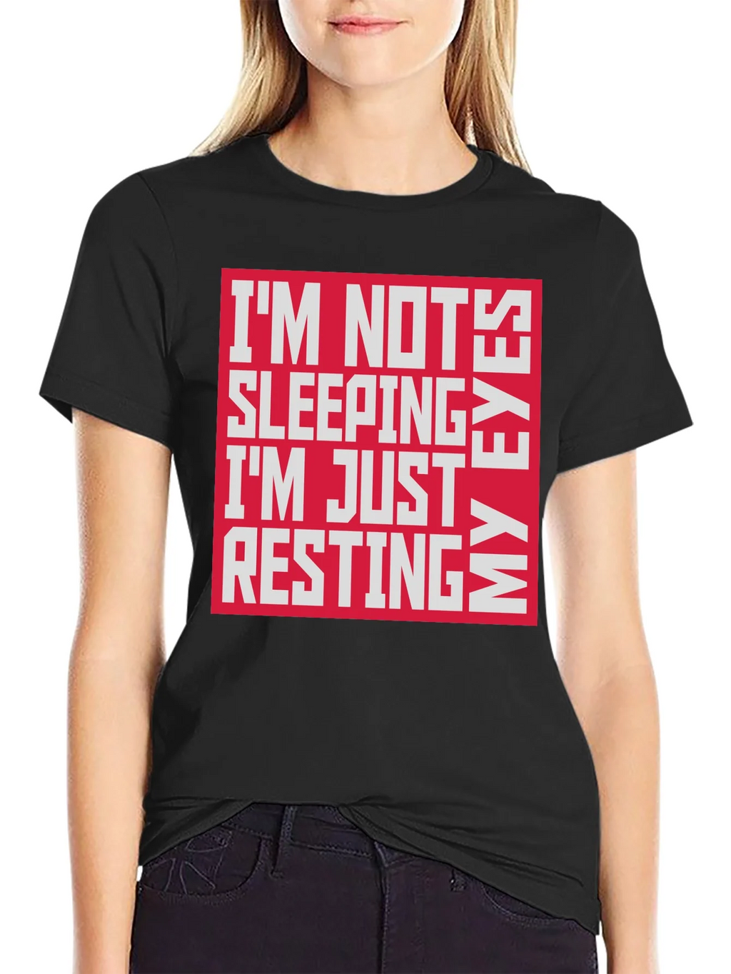 Funny Resting My Eyes Graphic Tee product image 2