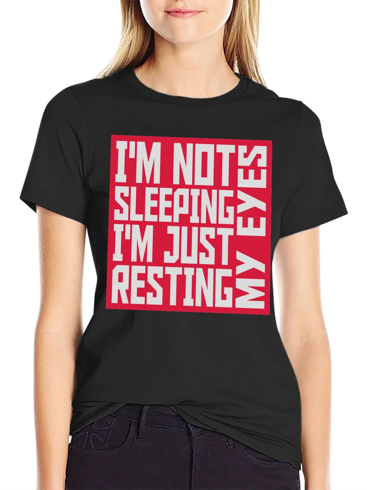 Funny Resting My Eyes Graphic Tee product image 2