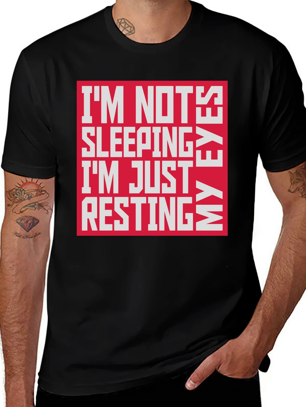 Funny Resting My Eyes Graphic Tee product image 1
