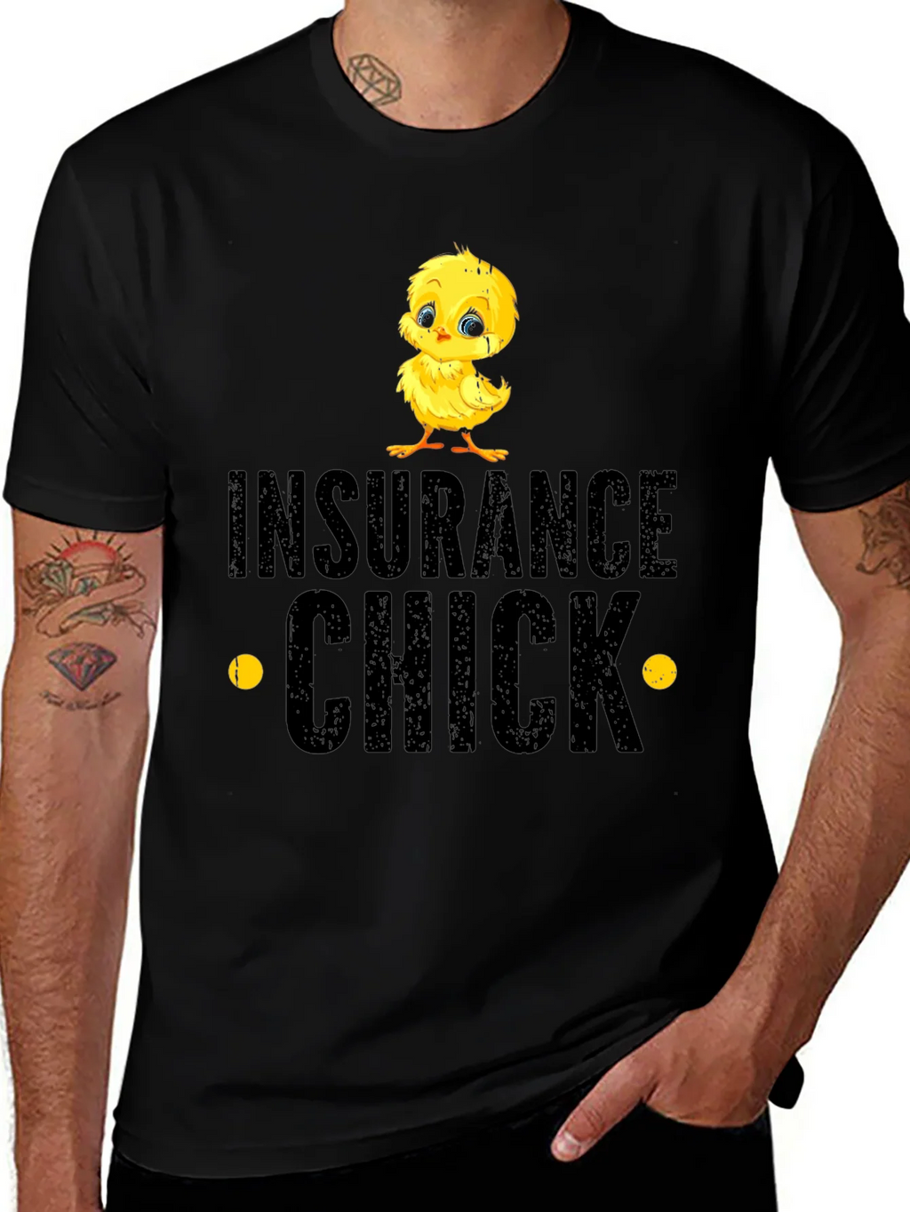 Insurance Chick T-Shirt - Cute Cartoon Chicken product image 1