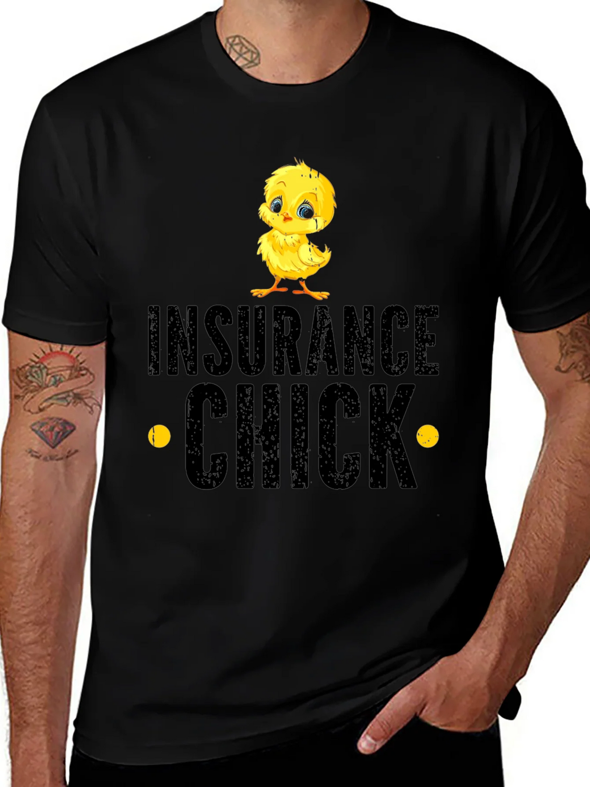 Insurance Chick T-Shirt - Cute Cartoon Chicken product image 1