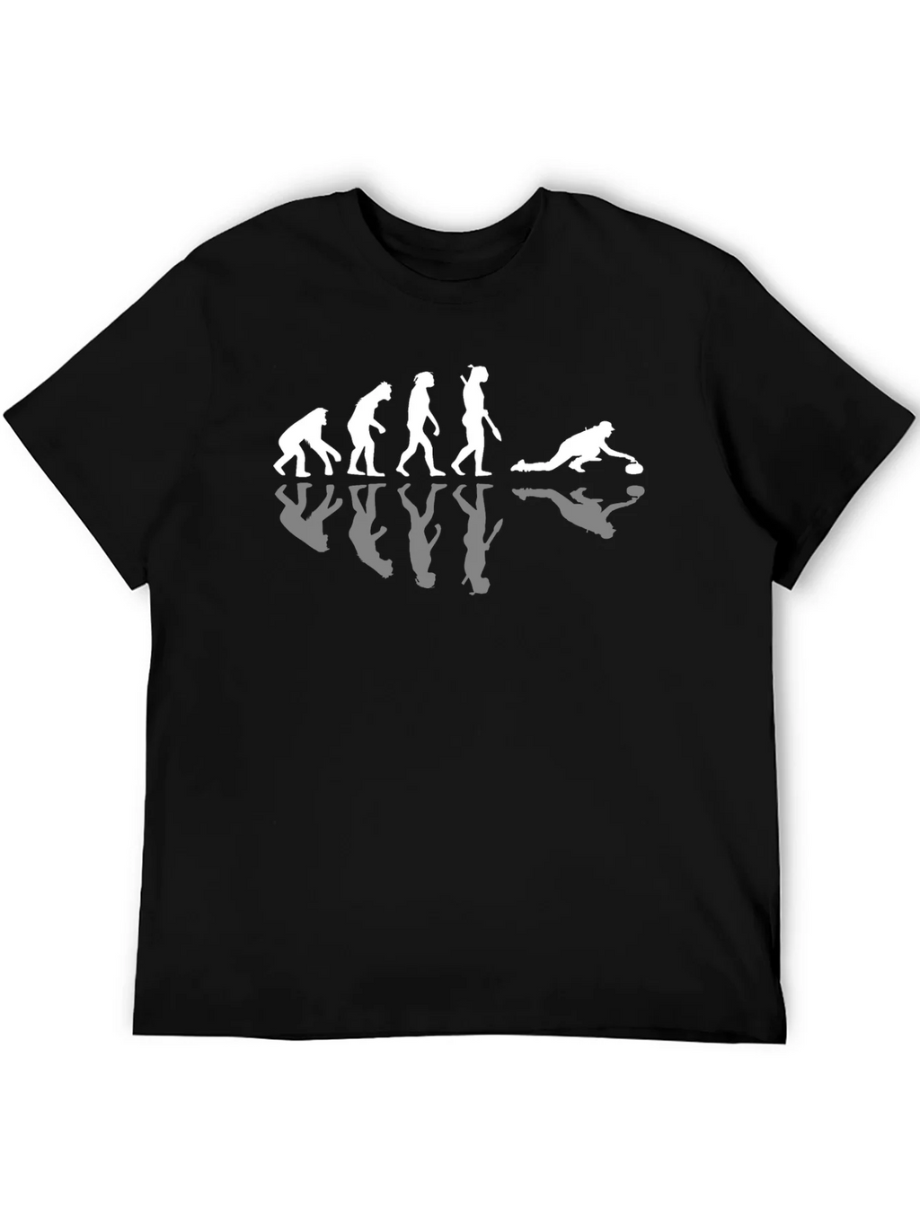 Curling Evolution T-Shirt Black Cotton Tee product image 5