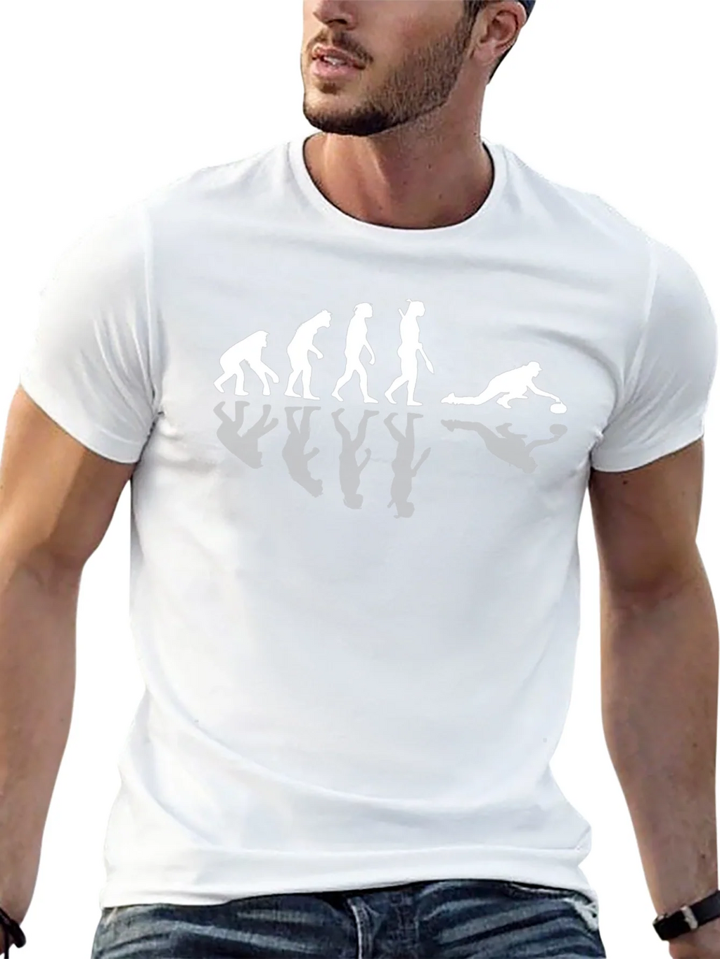 Curling Evolution T-Shirt Black Cotton Tee product image 12
