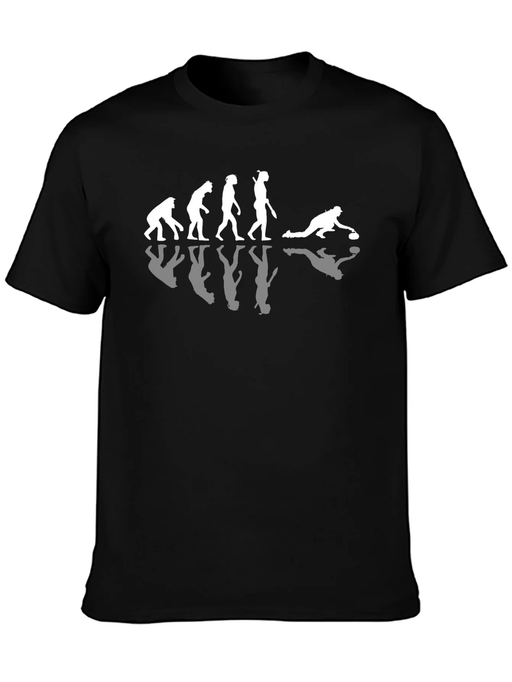 Curling Evolution T-Shirt Black Cotton Tee product image 3