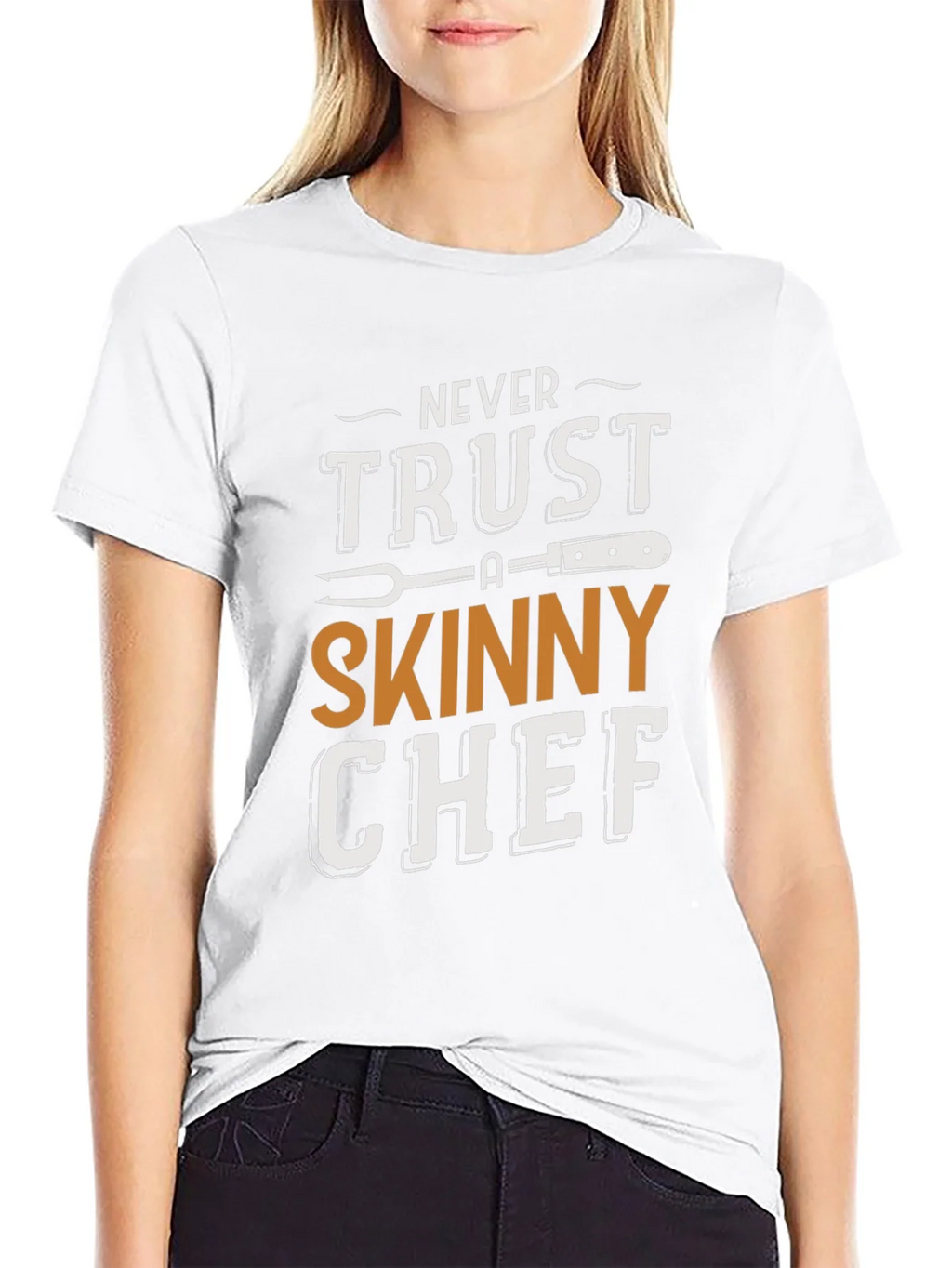 Never Trust a Skinny Chef T-Shirt product image 8