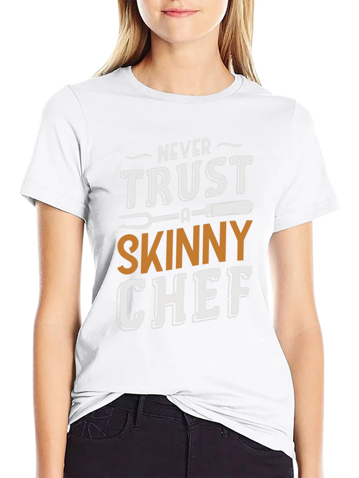 Never Trust a Skinny Chef T-Shirt product image 8