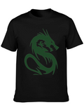 Dragon Graphic Print Crew Neck T-Shirt product image 1