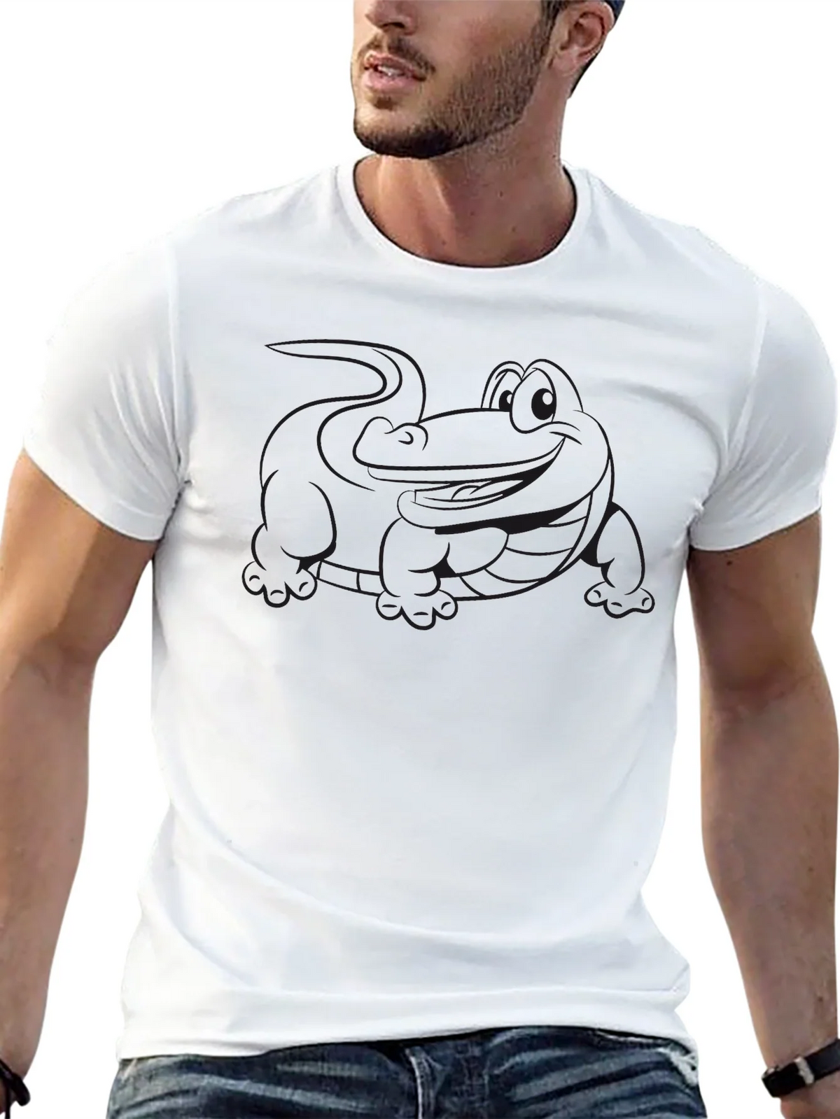 Mens Classic Black Crew Neck T-Shirt product image 12
