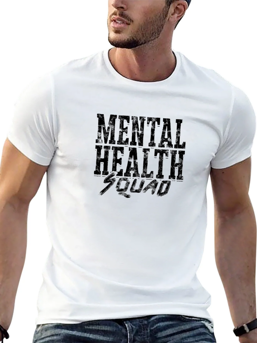 Mental Health Squad Graphic T-Shirt - Black product image 12