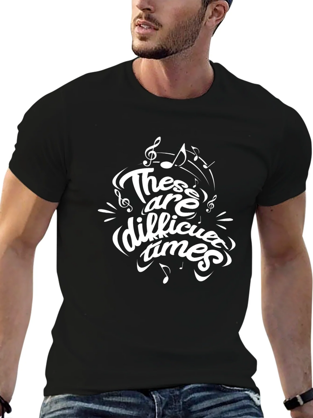 These are Difficult Times Graphic T-Shirt product image 6
