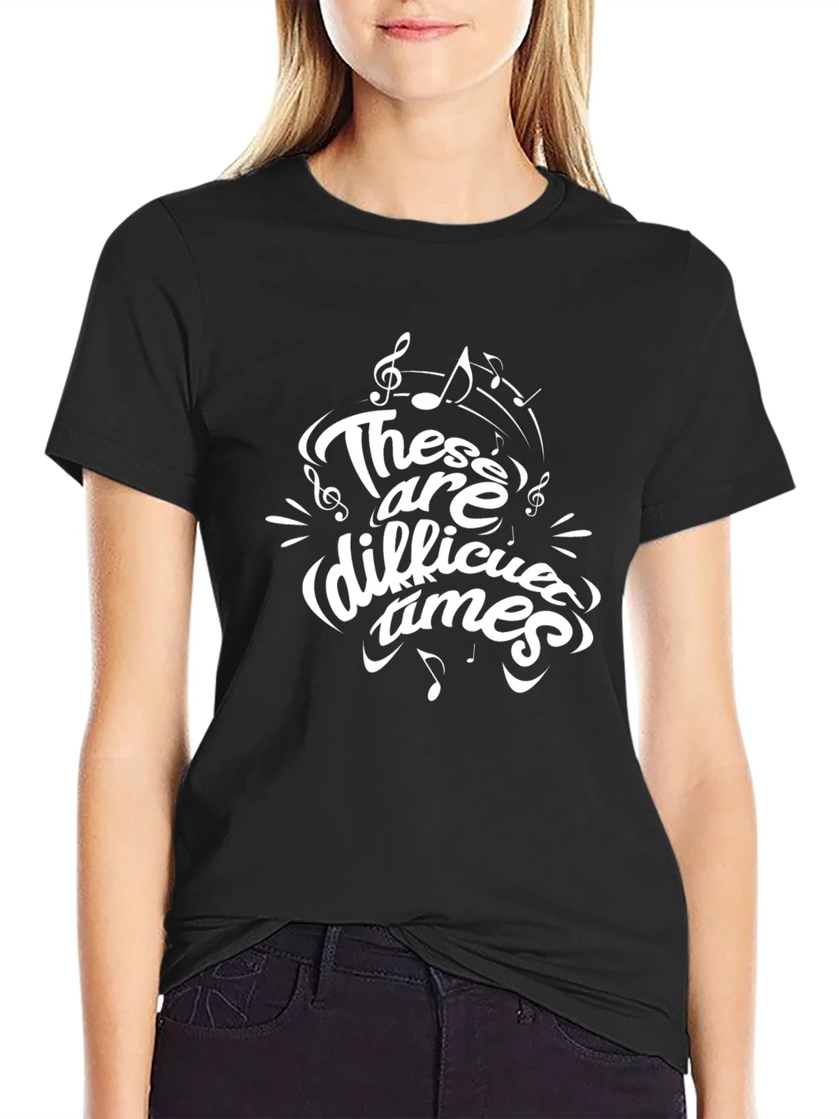 These are Difficult Times Graphic T-Shirt product image 2