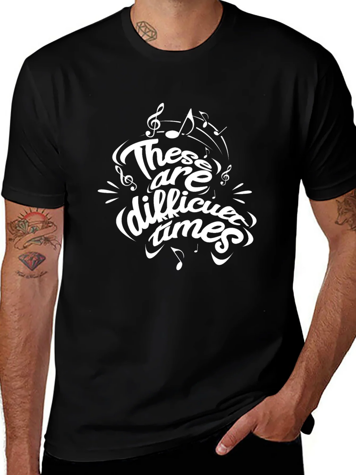 These are Difficult Times Graphic T-Shirt product image 1