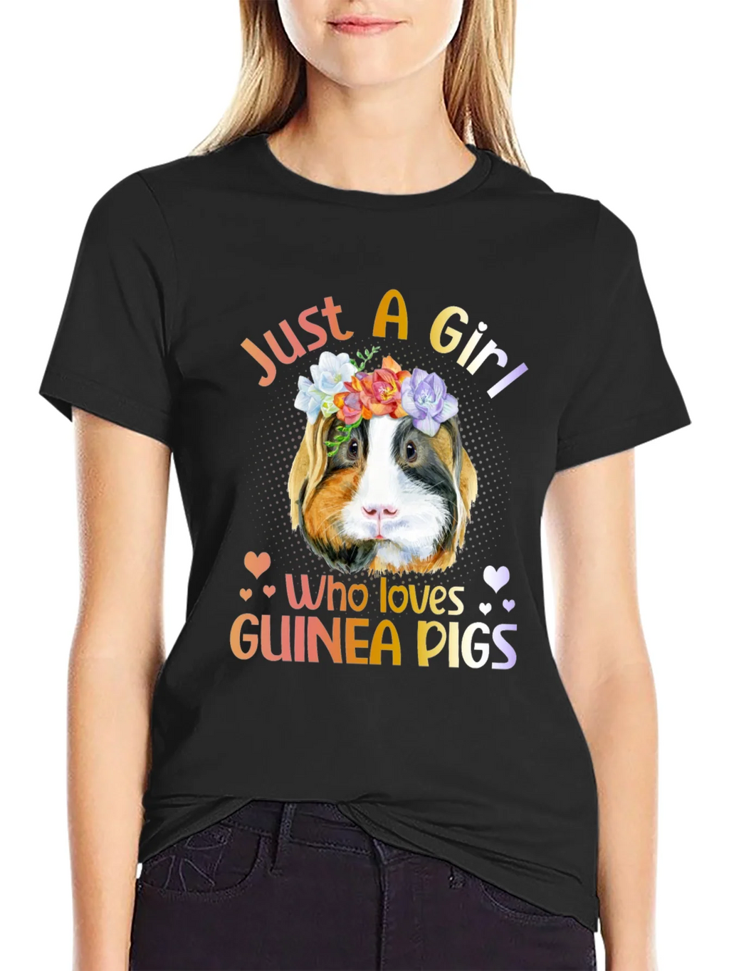 Just a Girl Who Loves Guinea Pigs T-Shirt product image 2