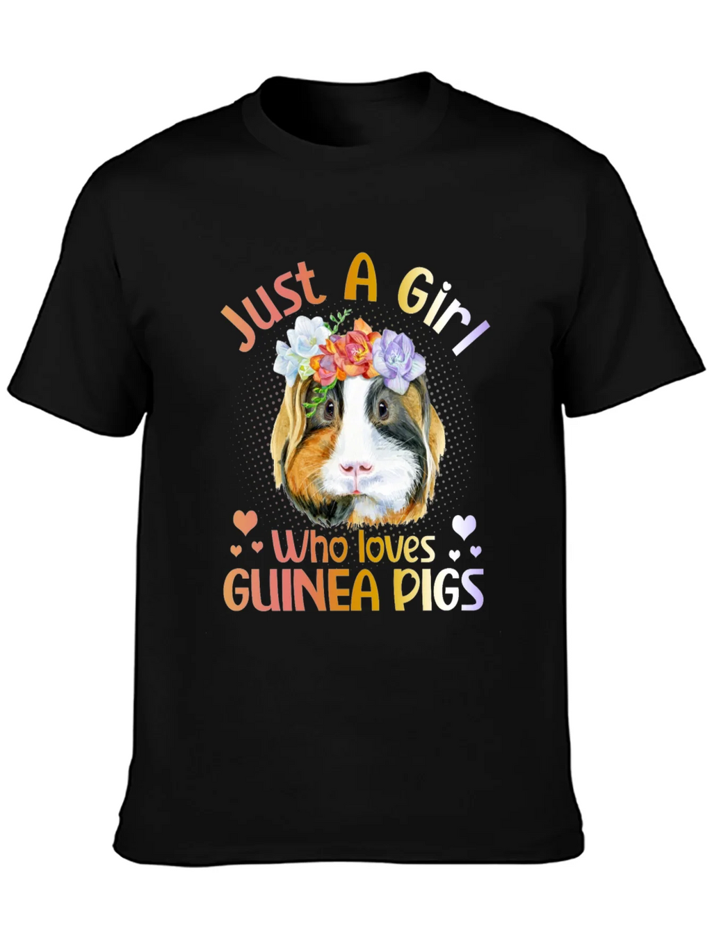 Just a Girl Who Loves Guinea Pigs T-Shirt product image 3