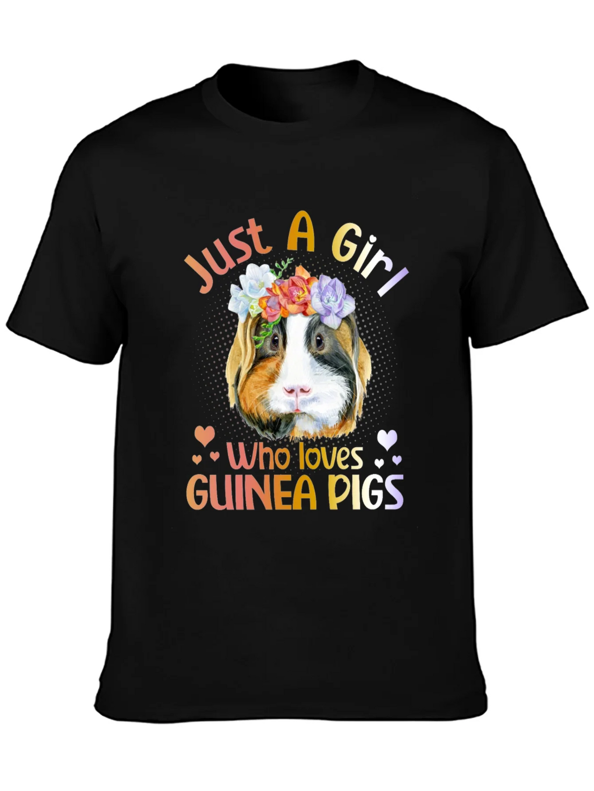 Just a Girl Who Loves Guinea Pigs T-Shirt product image 3