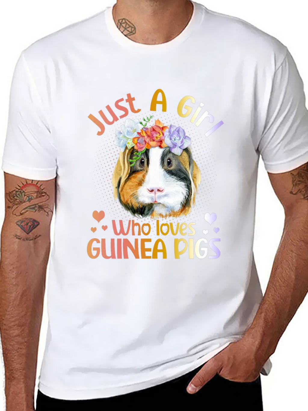 Just a Girl Who Loves Guinea Pigs T-Shirt product image 7