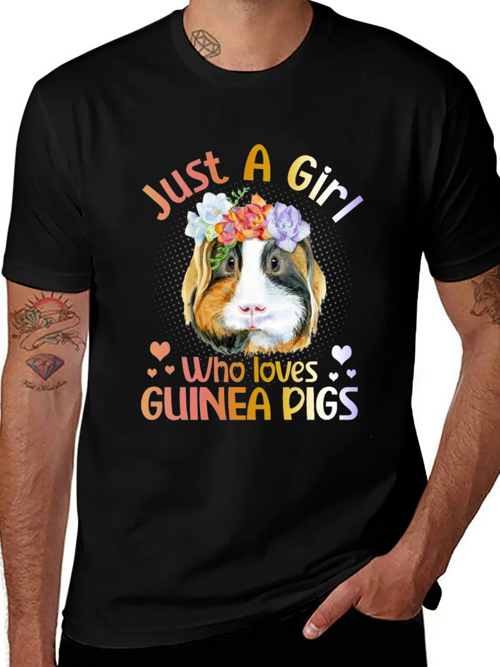 Just a Girl Who Loves Guinea Pigs T-Shirt product image 1