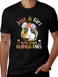Just a Girl Who Loves Guinea Pigs T-Shirt product image 1