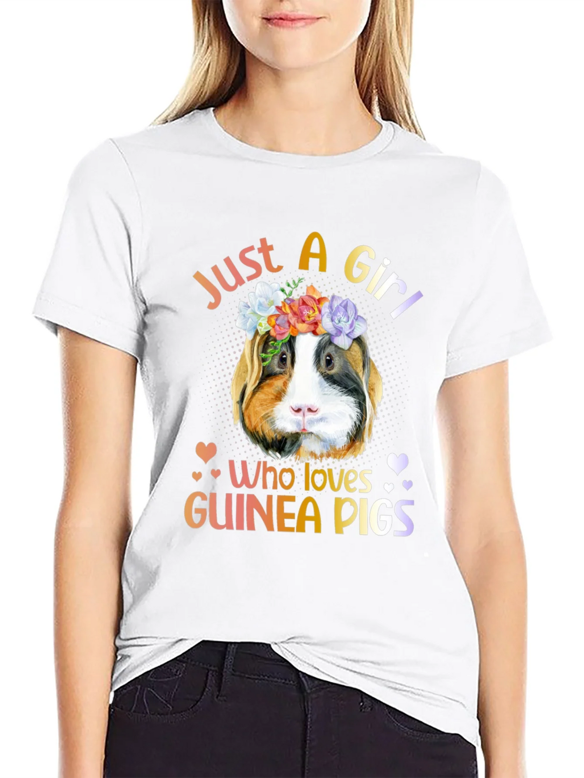 Just a Girl Who Loves Guinea Pigs T-Shirt product image 8