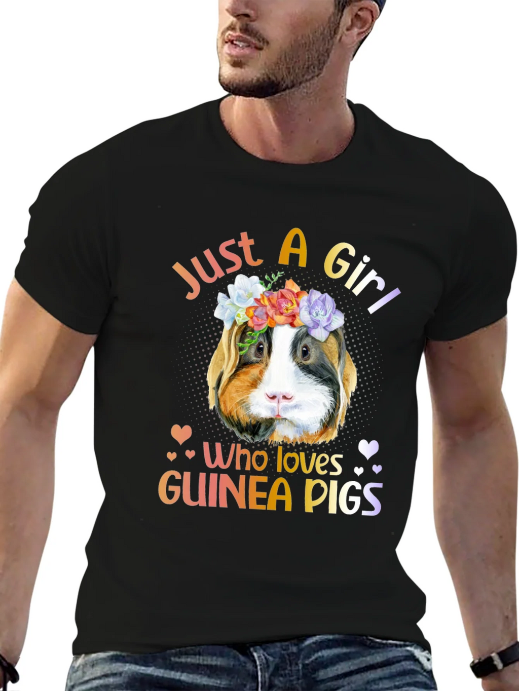 Just a Girl Who Loves Guinea Pigs T-Shirt product image 6