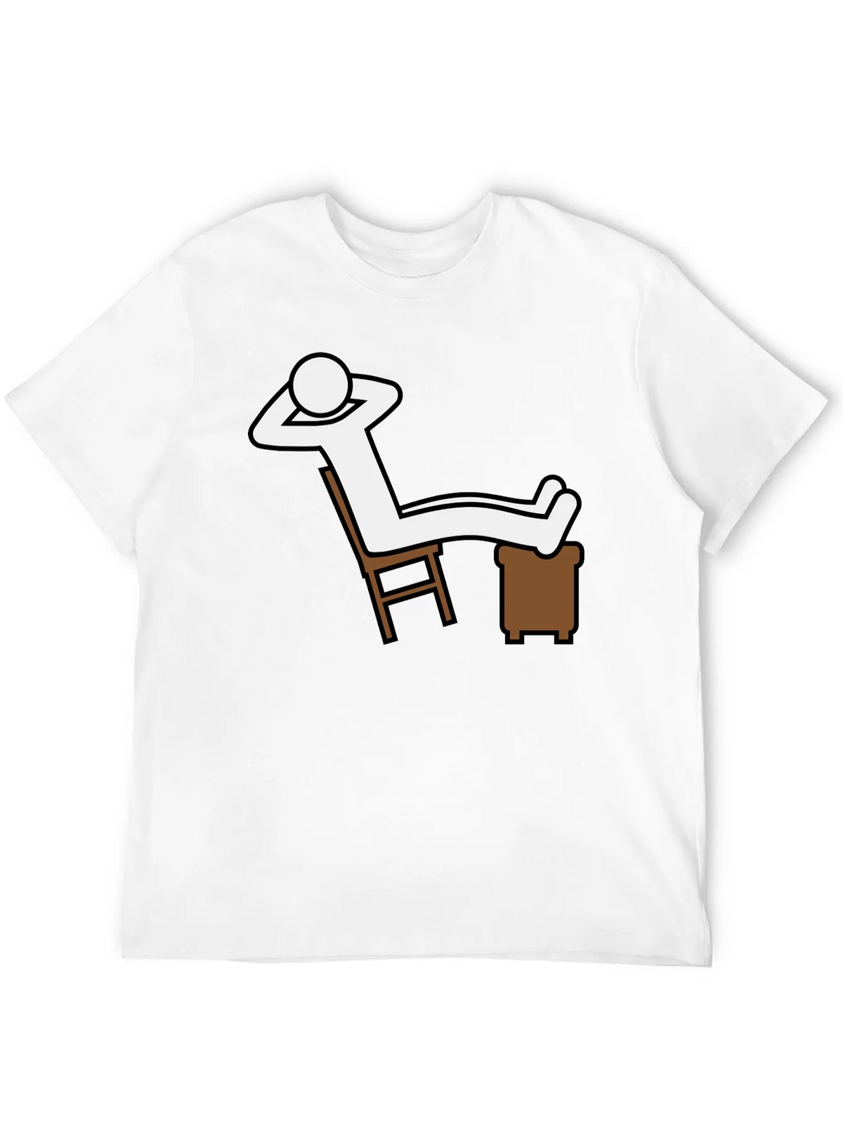 Relaxing Stick Figure Graphic T-Shirt - Comfy Casual Wear product image 9