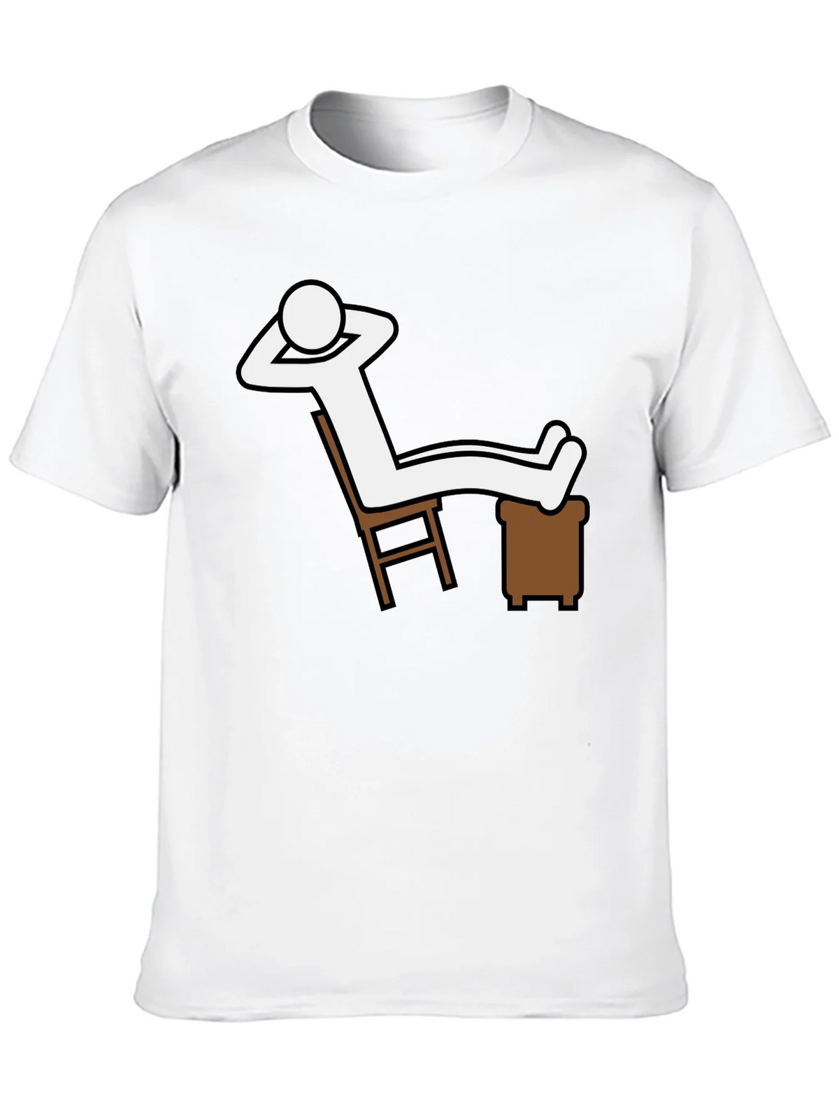 Relaxing Stick Figure Graphic T-Shirt - Comfy Casual Wear product image 7