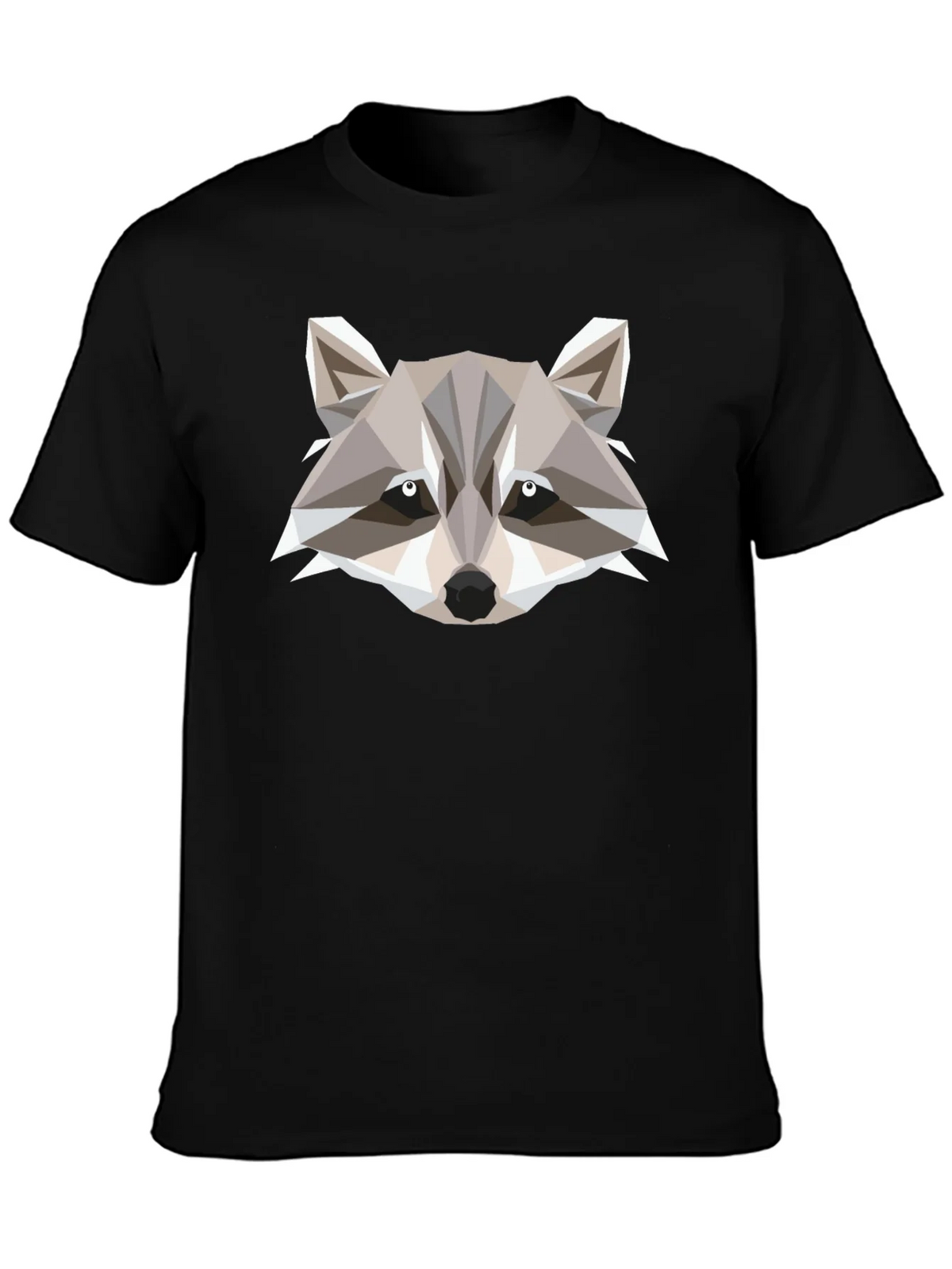 Geometric Raccoon Graphic Tee - Modern Style product image 3