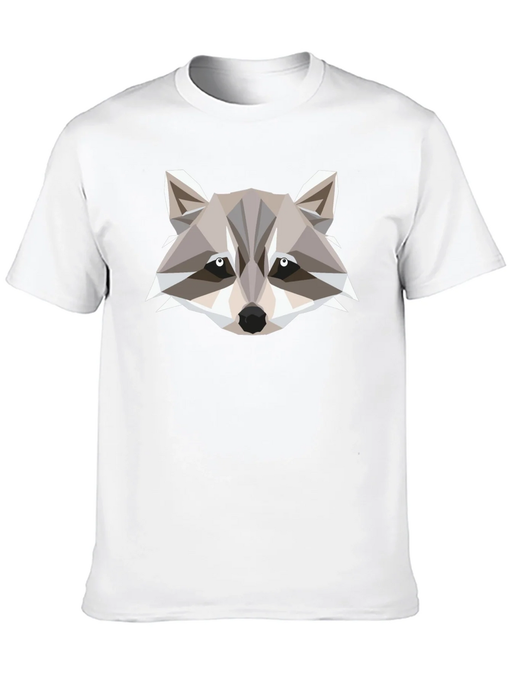 Geometric Raccoon Graphic Tee - Modern Style product image 9
