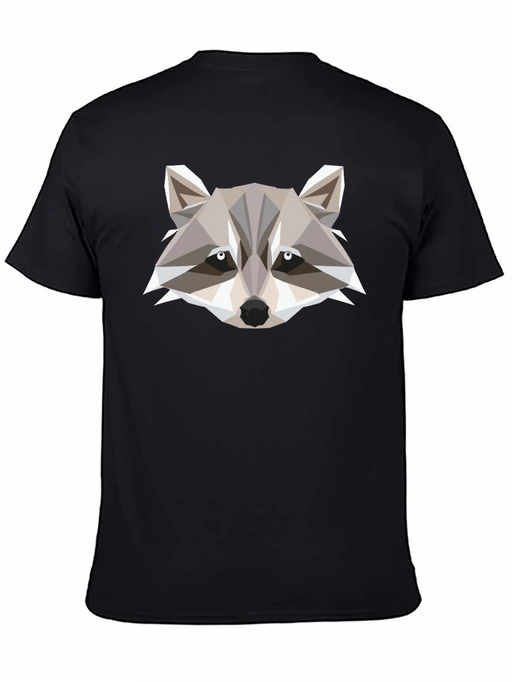 Geometric Raccoon Graphic Tee - Modern Style product image 4