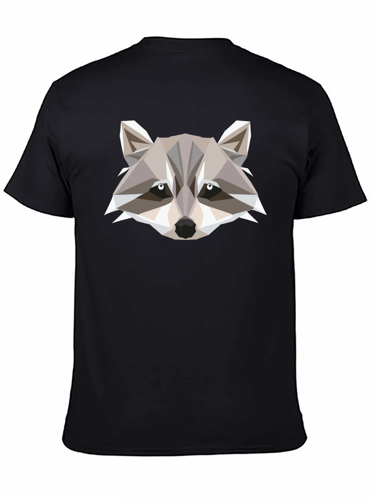 Geometric Raccoon Graphic Tee - Modern Style product image 4