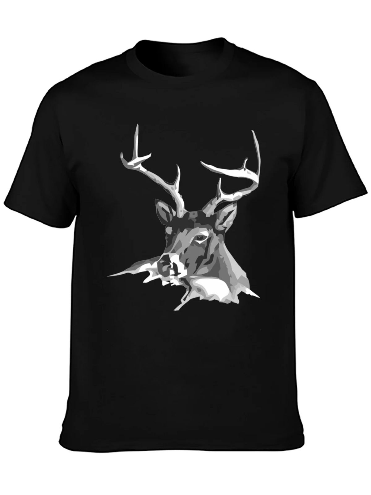 Black Deer Graphic Tee - Mens Casual T-Shirt product image 2