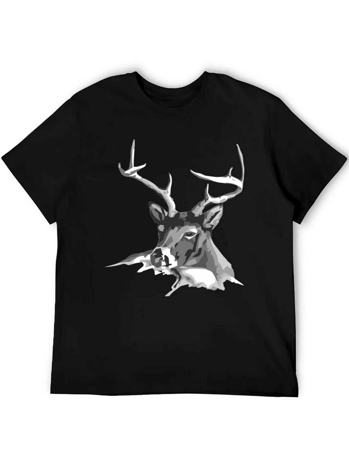 Black Deer Graphic Tee - Mens Casual T-Shirt product image 3