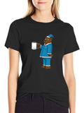 Bear in Pajamas Coffee Graphic Tee product image 1