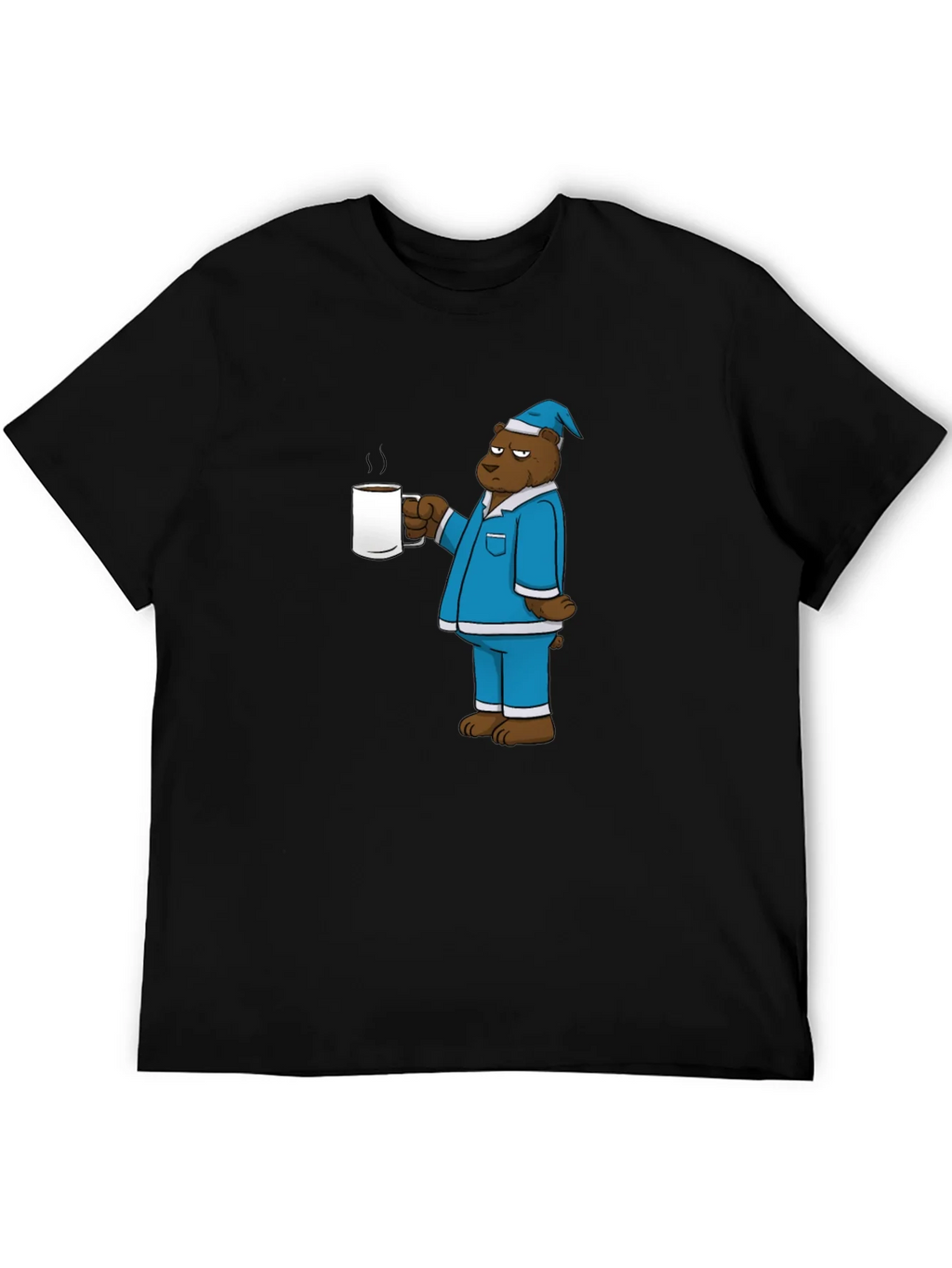 Bear in Pajamas Coffee Graphic Tee product image 3