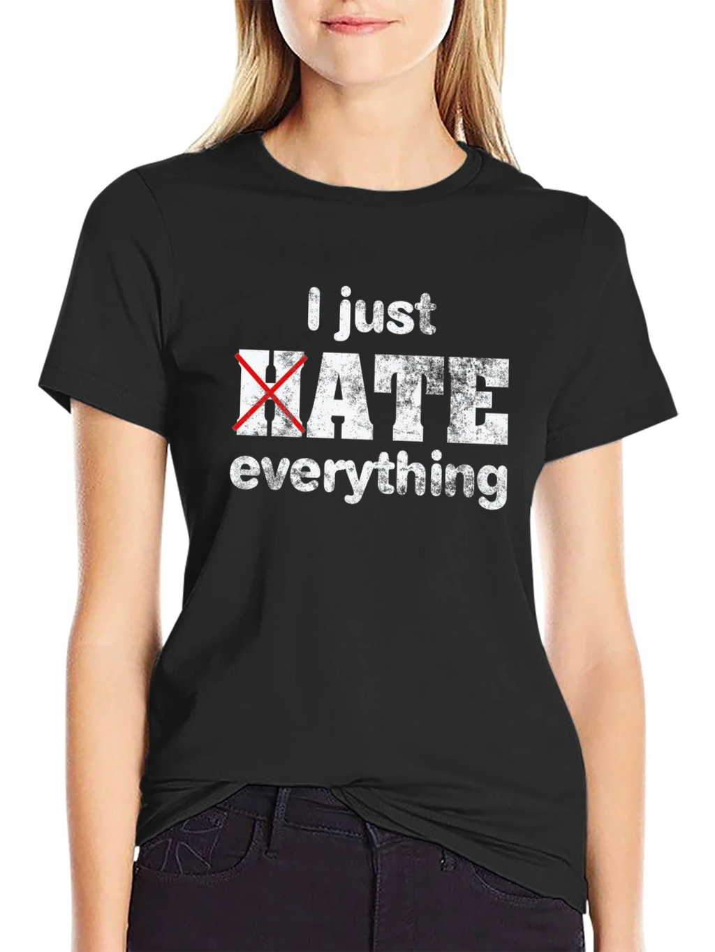 I Just Hate Everything Funny Graphic T-Shirt product image 2
