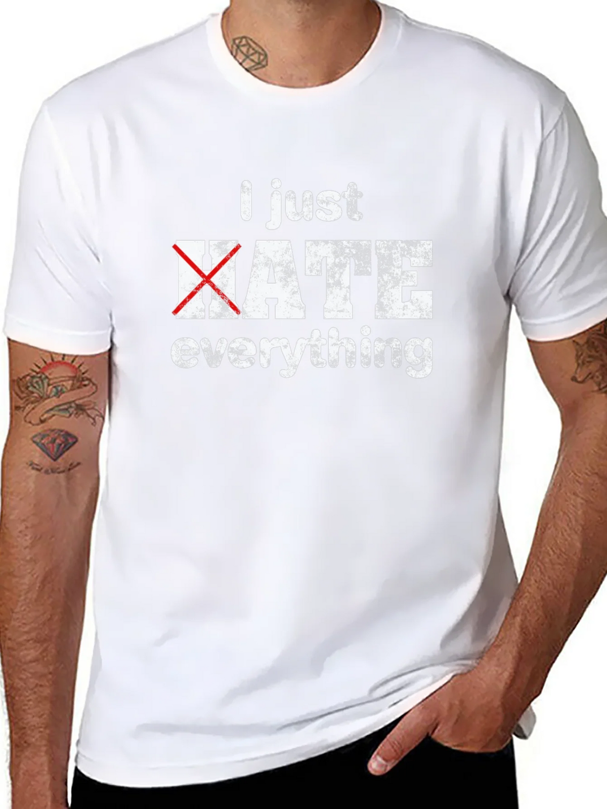 I Just Hate Everything Funny Graphic T-Shirt product image 7