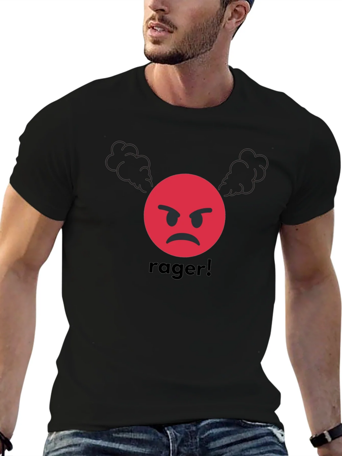 Rager Emoji T-Shirt - Angry Expression product image 6