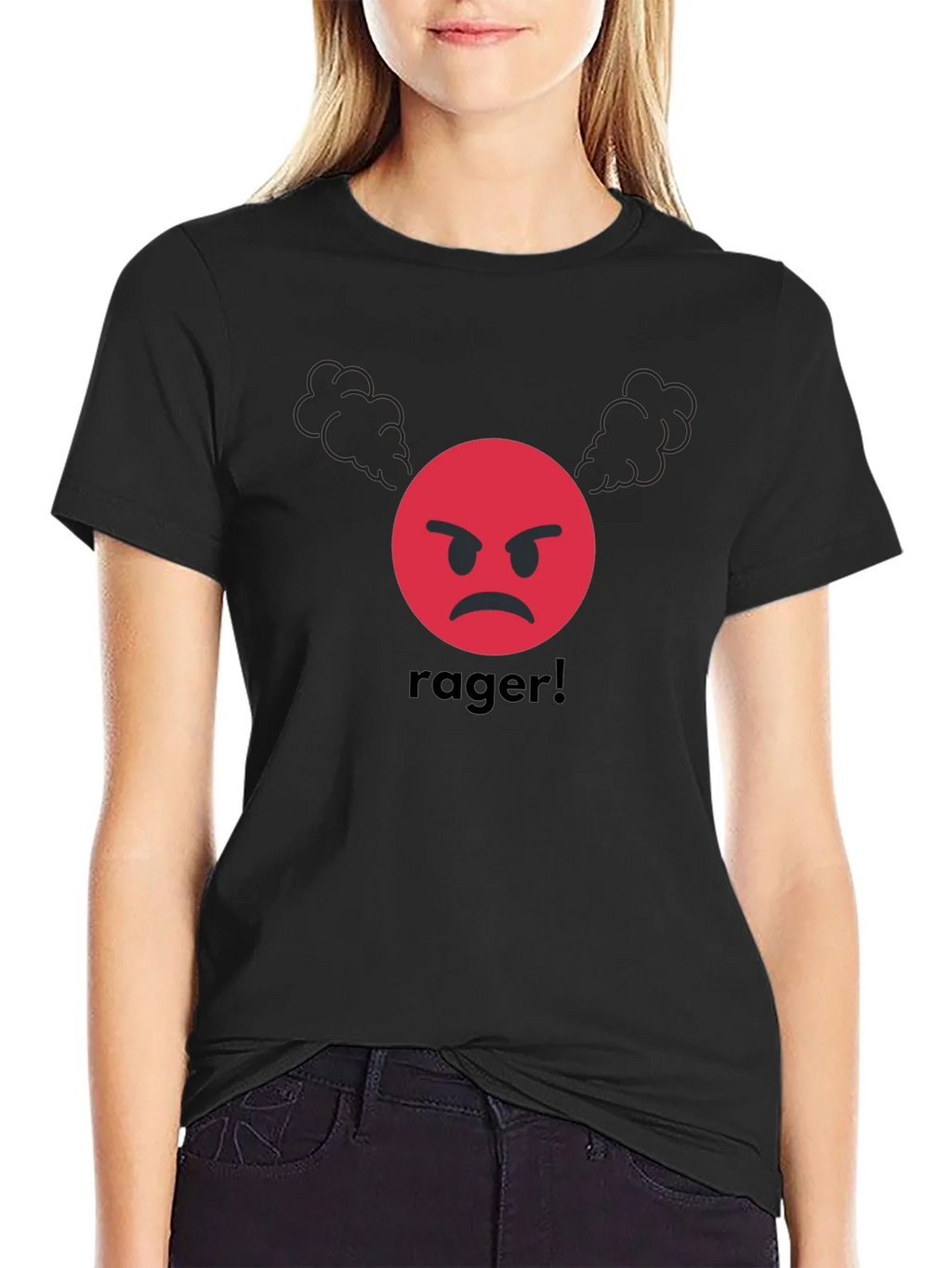 Rager Emoji T-Shirt - Angry Expression product image 2