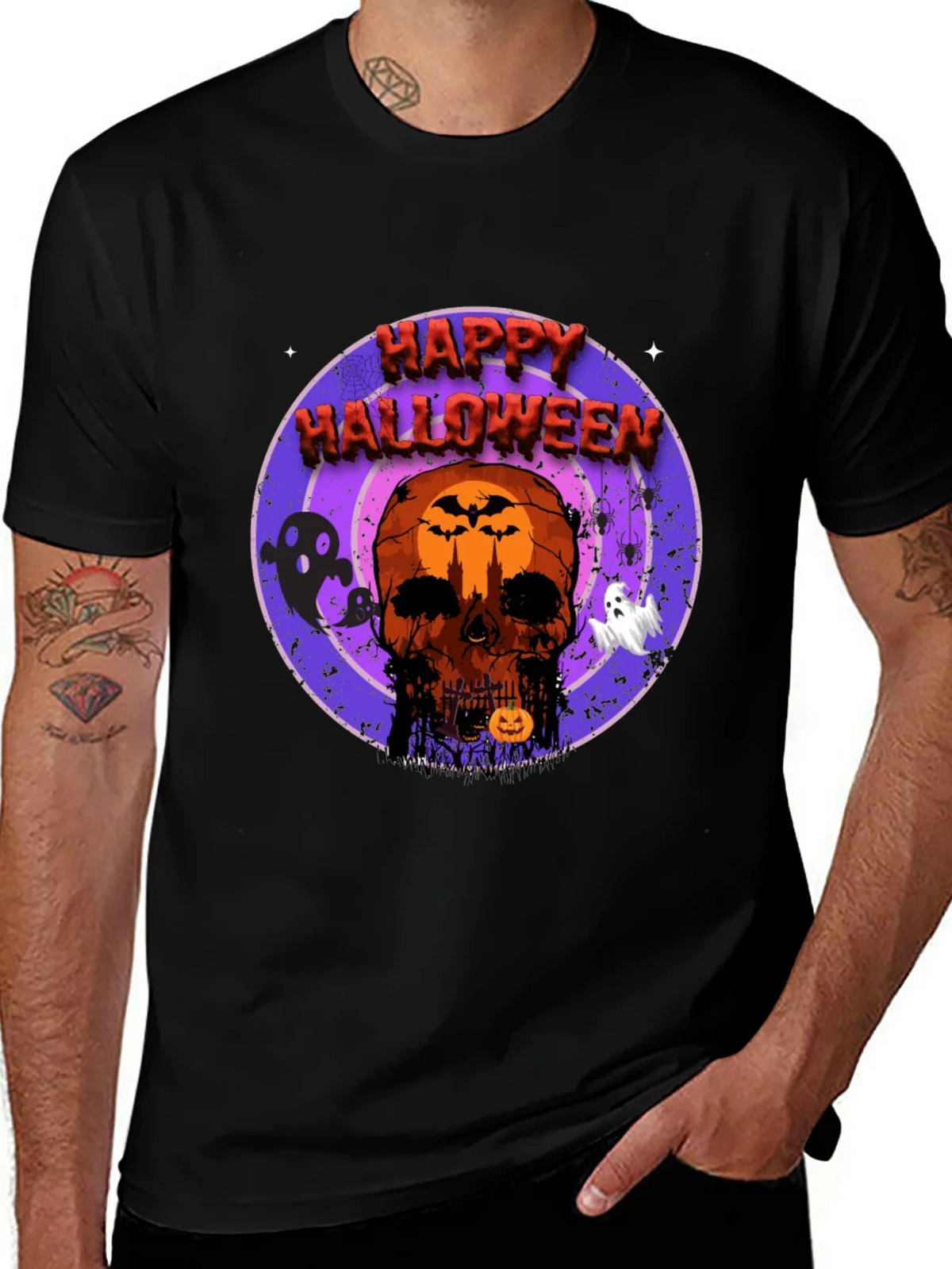 Happy Halloween Skull T-Shirt product image 1