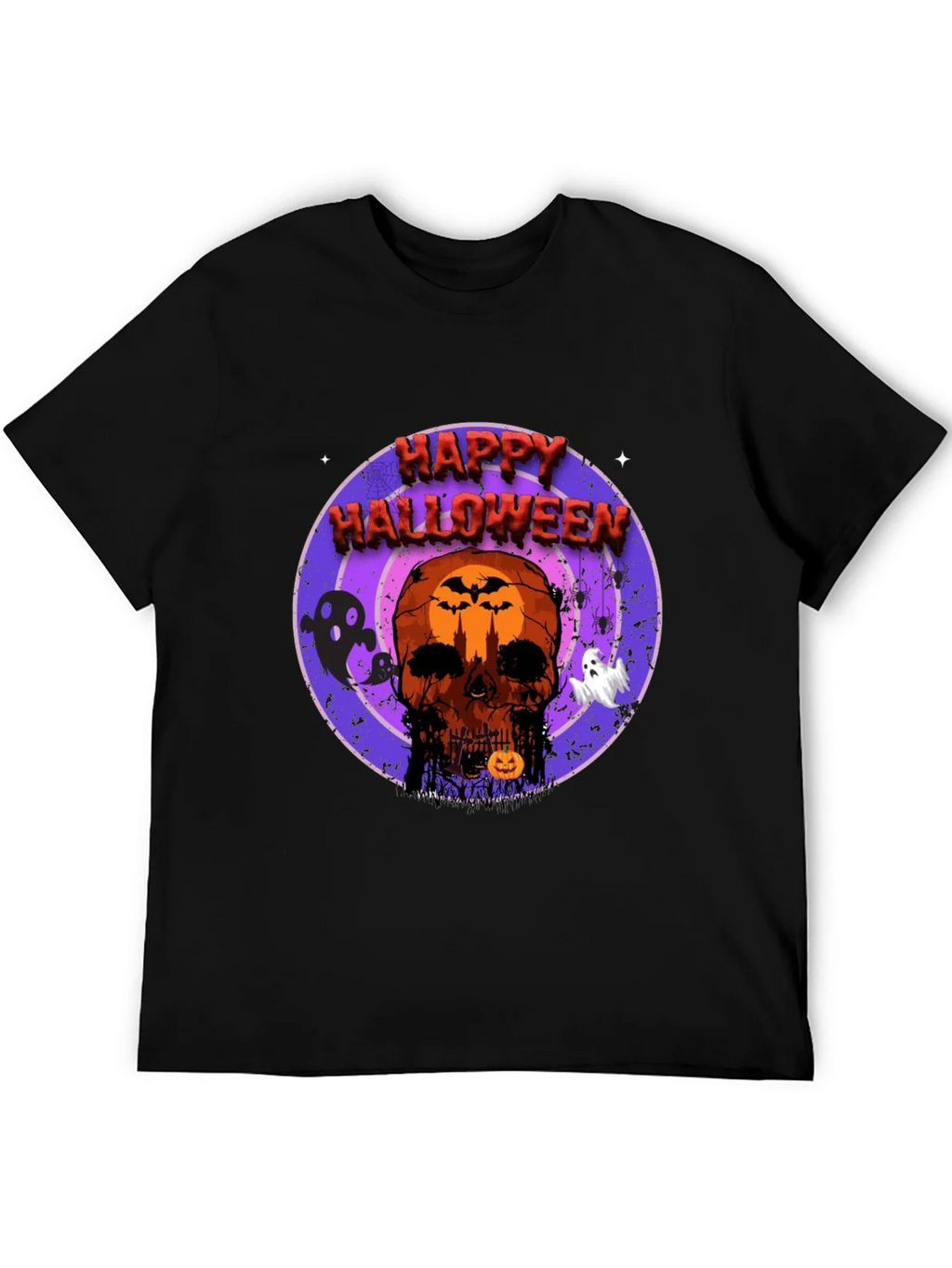 Happy Halloween Skull T-Shirt product image 3