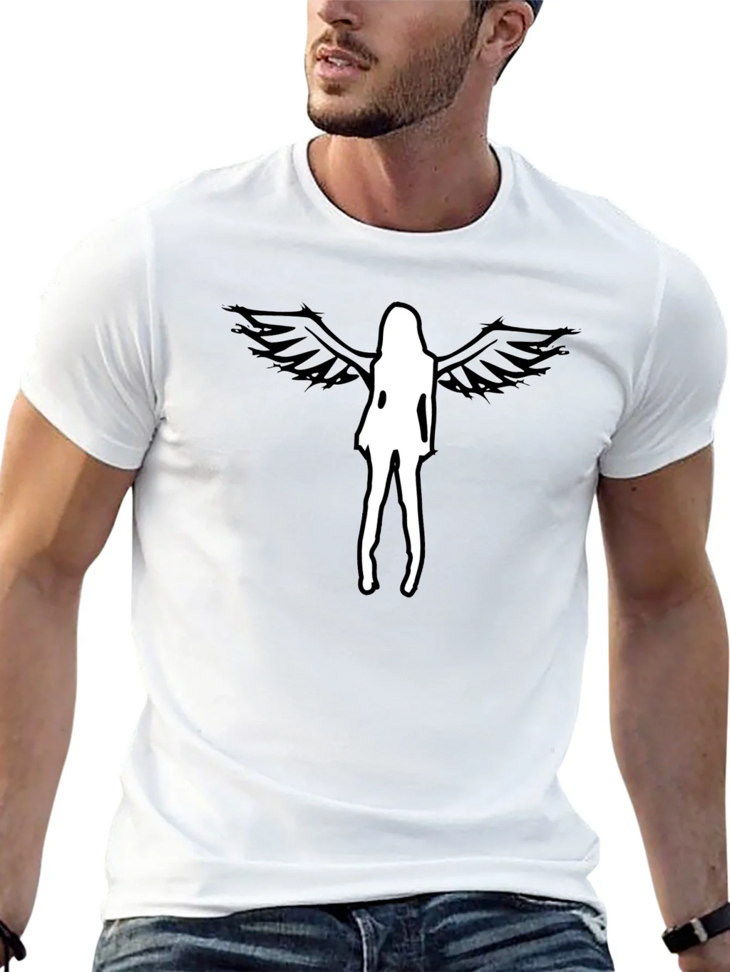 Angel Wings Graphic Tee - Mens Black T-Shirt product image 12